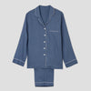 Women's Blueberry Linen Pyjama Trouser Set
