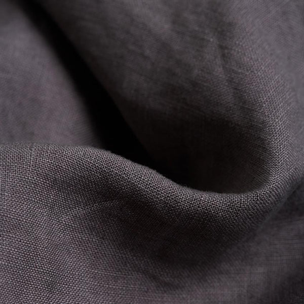Charcoal Grey Linen Fitted Sheet