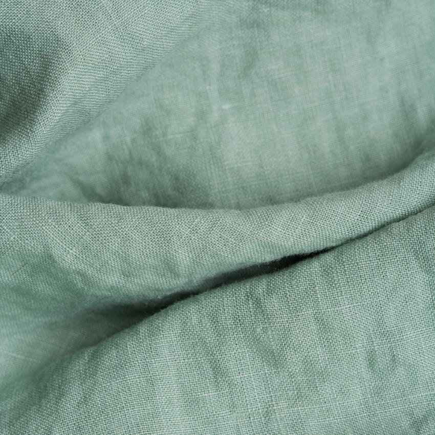 Sage Green Linen Fitted Sheet