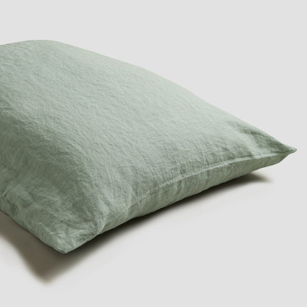 Sage Green Linen Pillowcases