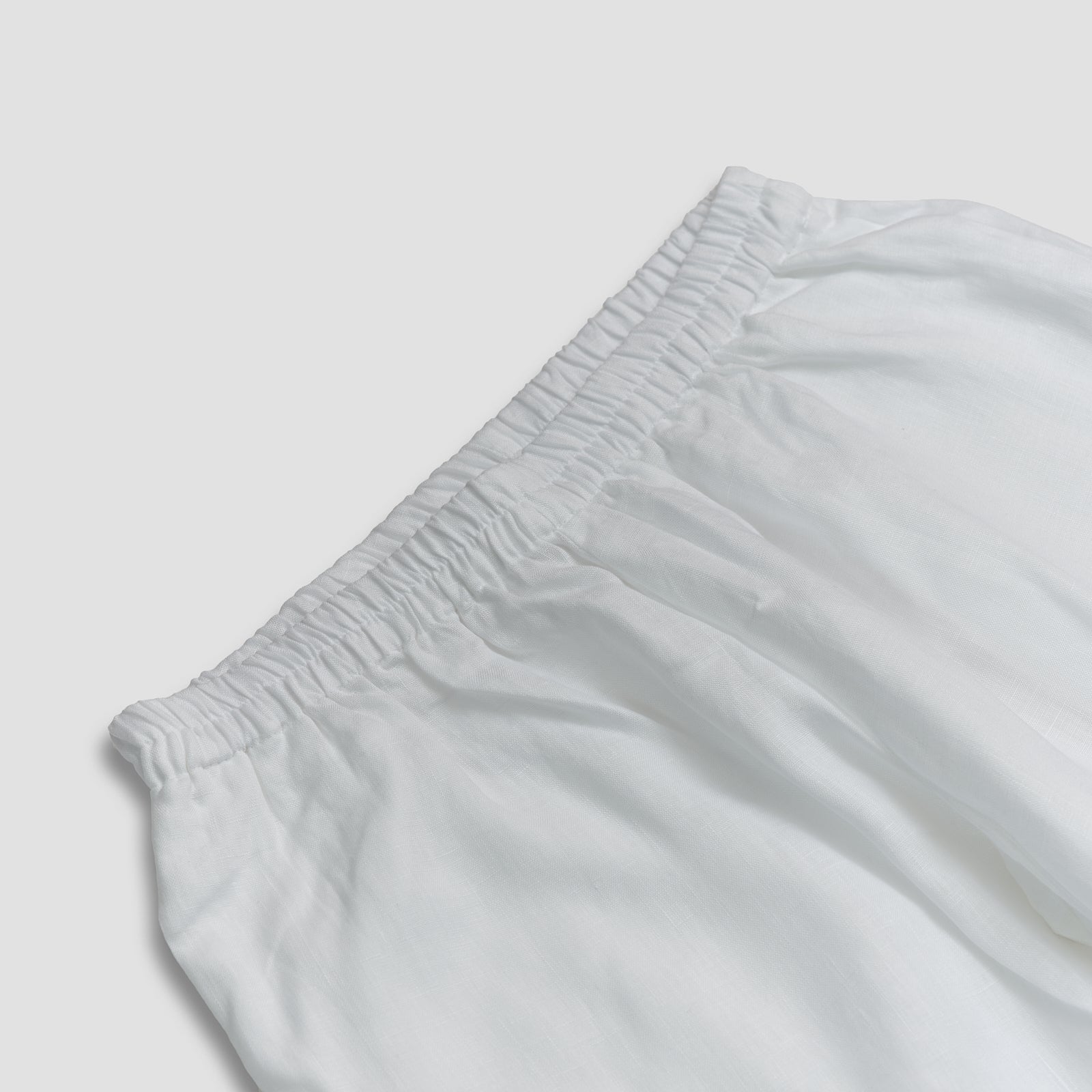 White Linen Pyjama Trousers