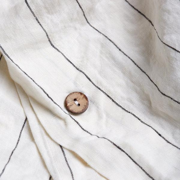 Luna Stripe Linen Duvet Cover