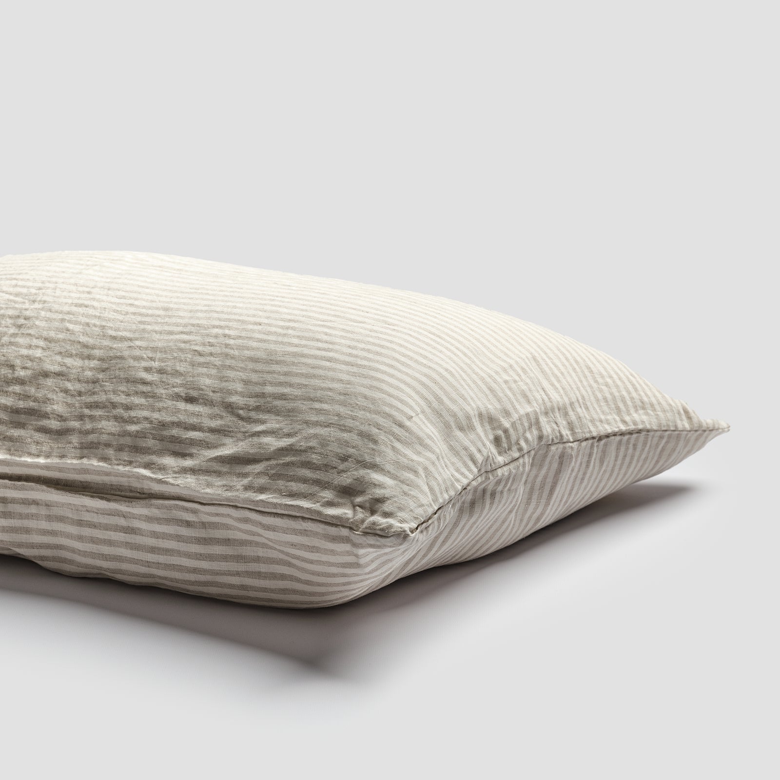 Oatmeal Stripe Linen Pillowcases