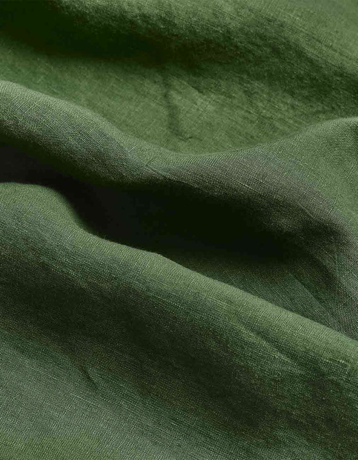 Forest Green Linen Duvet Cover