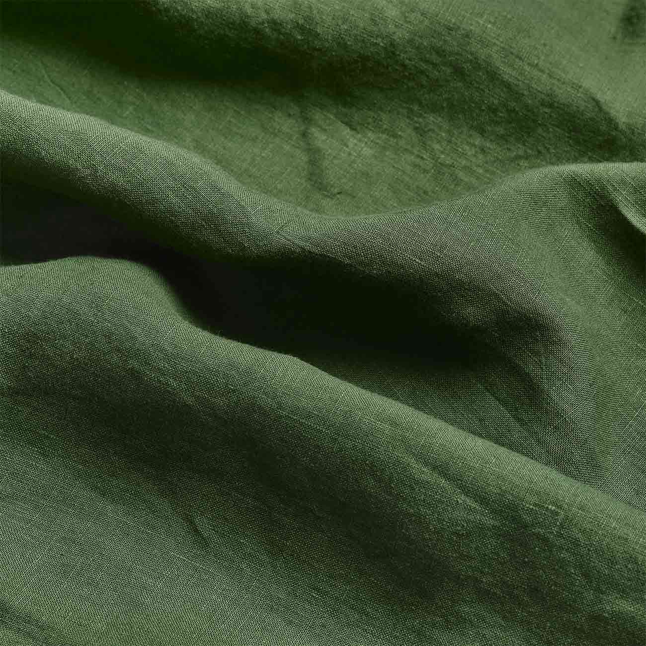 Forest Green Linen Duvet Cover