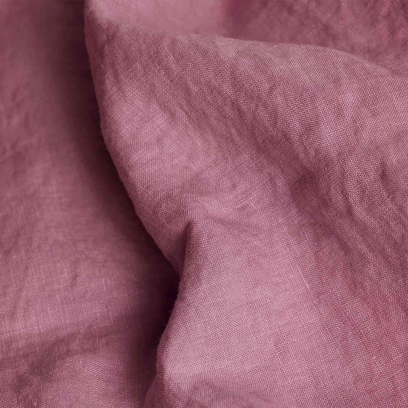 Raspberry Linen Pillowcases