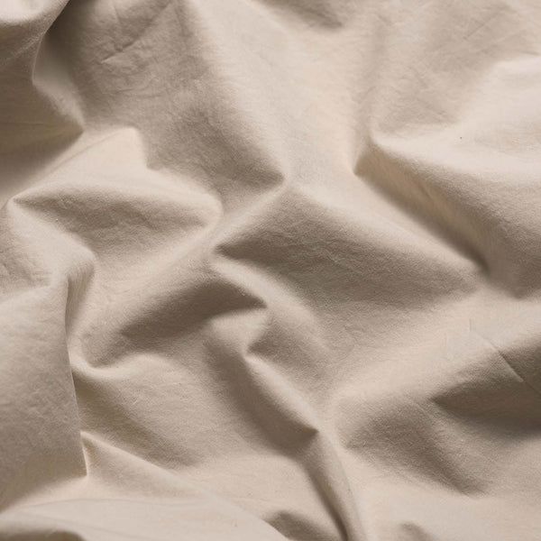 Parchment Washed Cotton Percale Fabric Detail