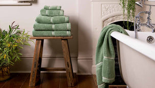 Meadow Green Cotton Towels