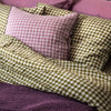 Botanical Green Gingham Linen Bedtime Bundle