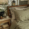 Botanical Green Gingham Linen Bedtime Bundle