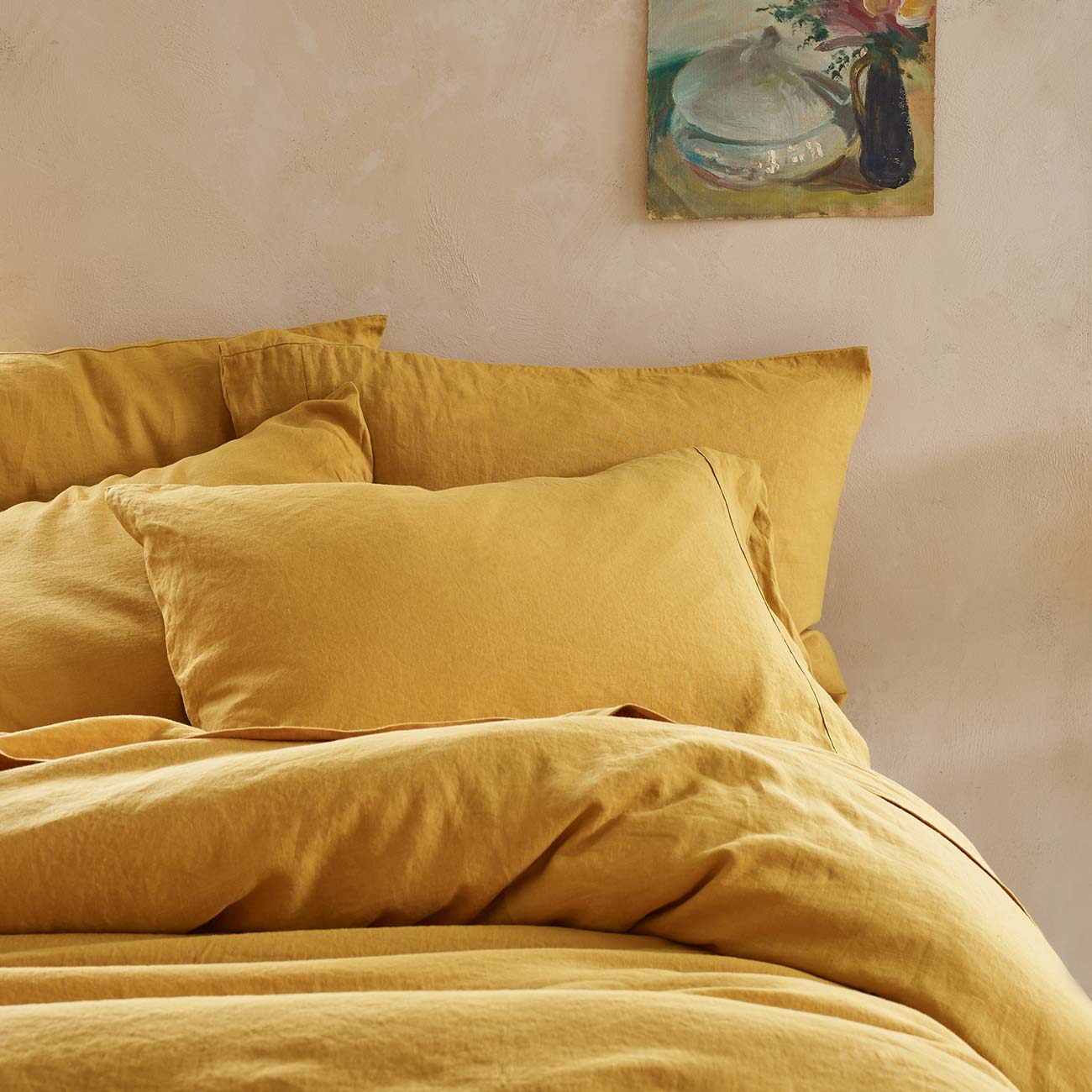 Honey Linen Pillowcases (Pair)