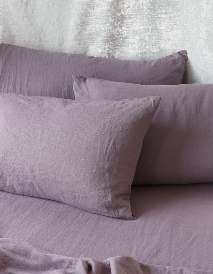 Elderberry Linen Pillowcases 