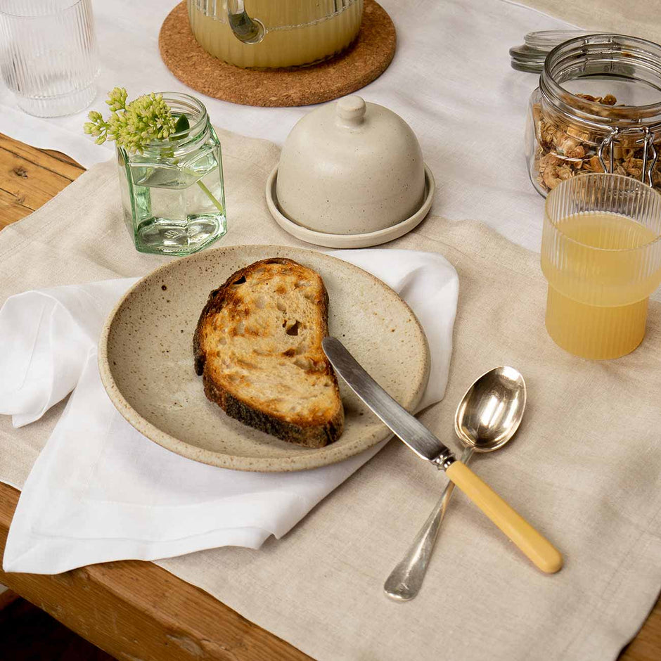 Table linens UK Luxury linen table cloths Piglet in Bed UK