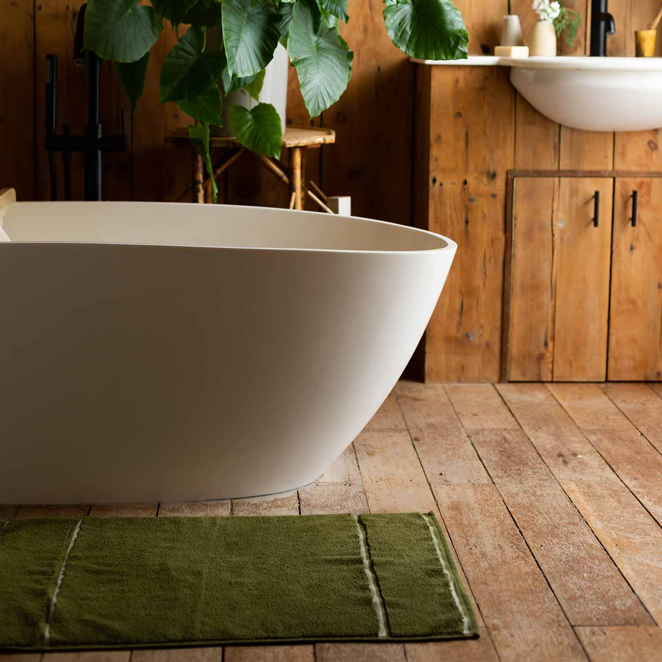 Botanic Green Bath Mat
