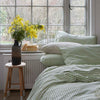 Pear and Cafe Au Lait  Small Gingham Cotton Bedding