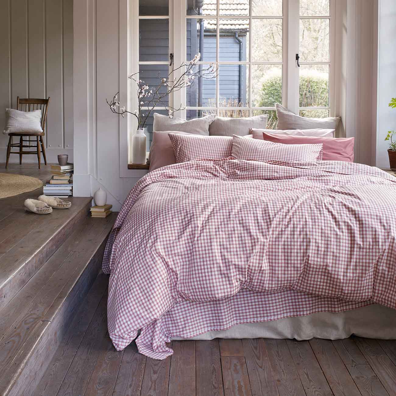 Red Dune Small Gingham Cotton Percale Bundle