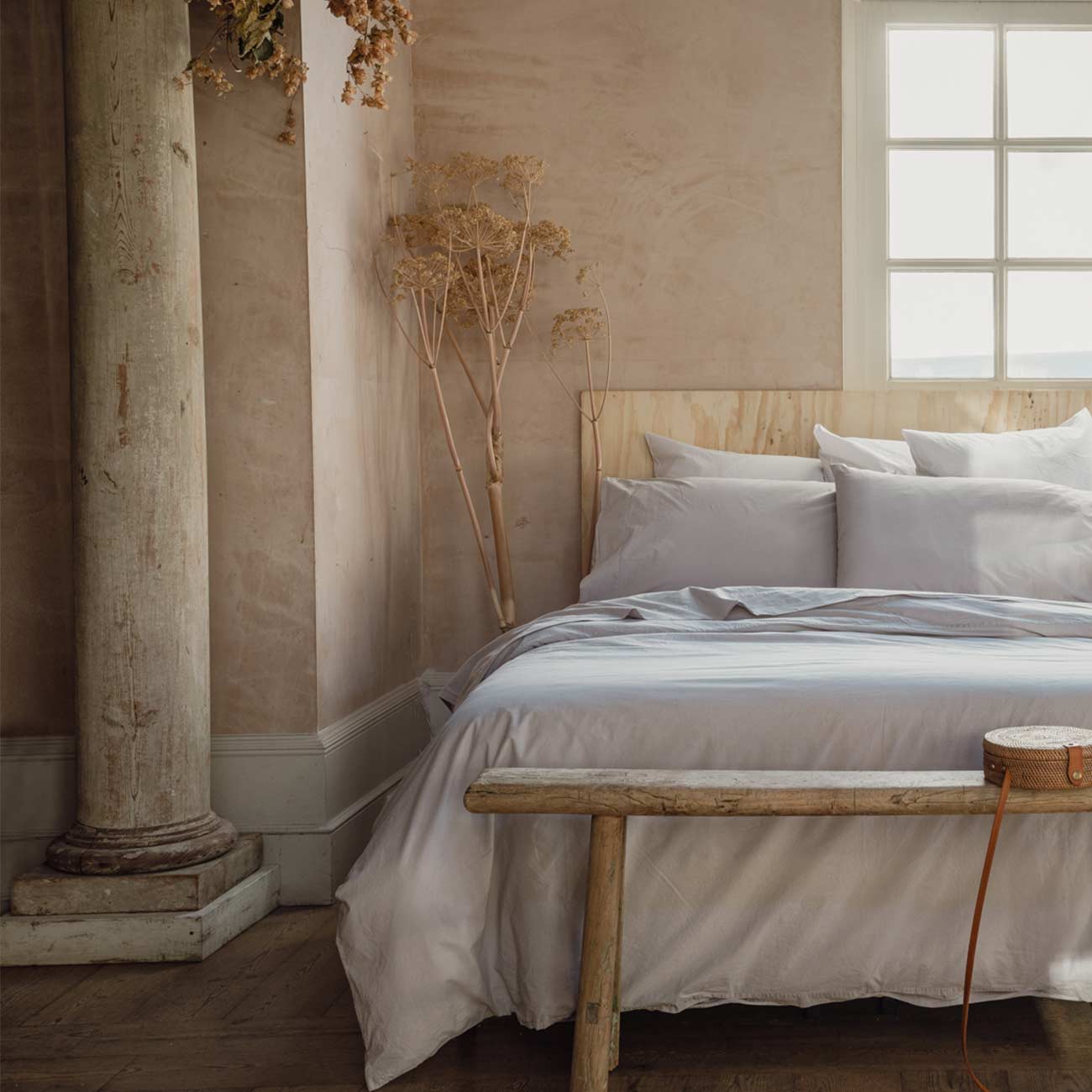 Stone Washed Percale Cotton Bedding