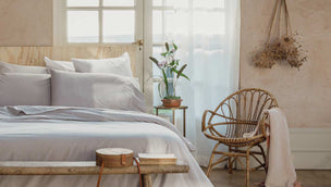 Stone Washed Percale Cotton Bedding