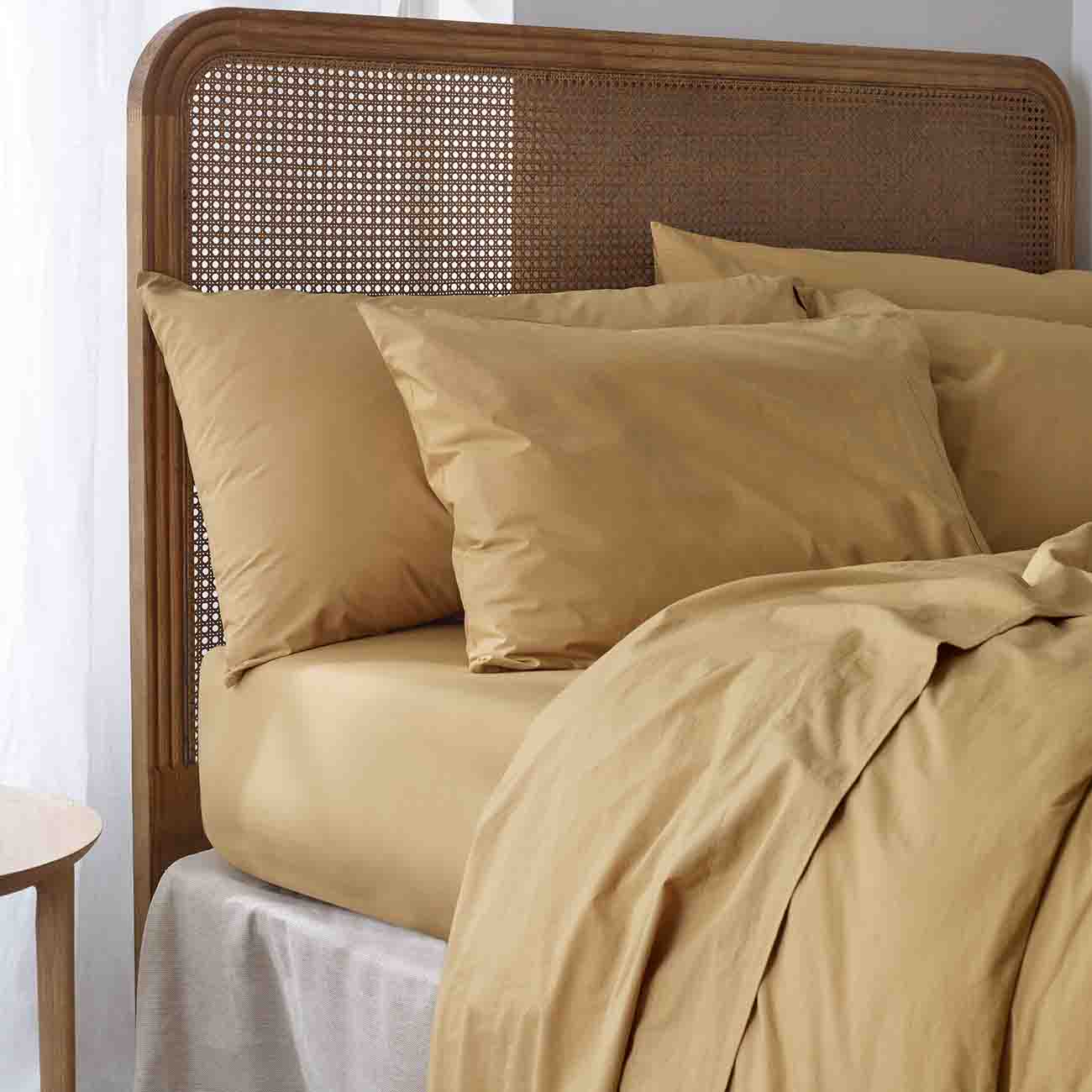 Cotton Small Gingham Pillowcases - Yellow