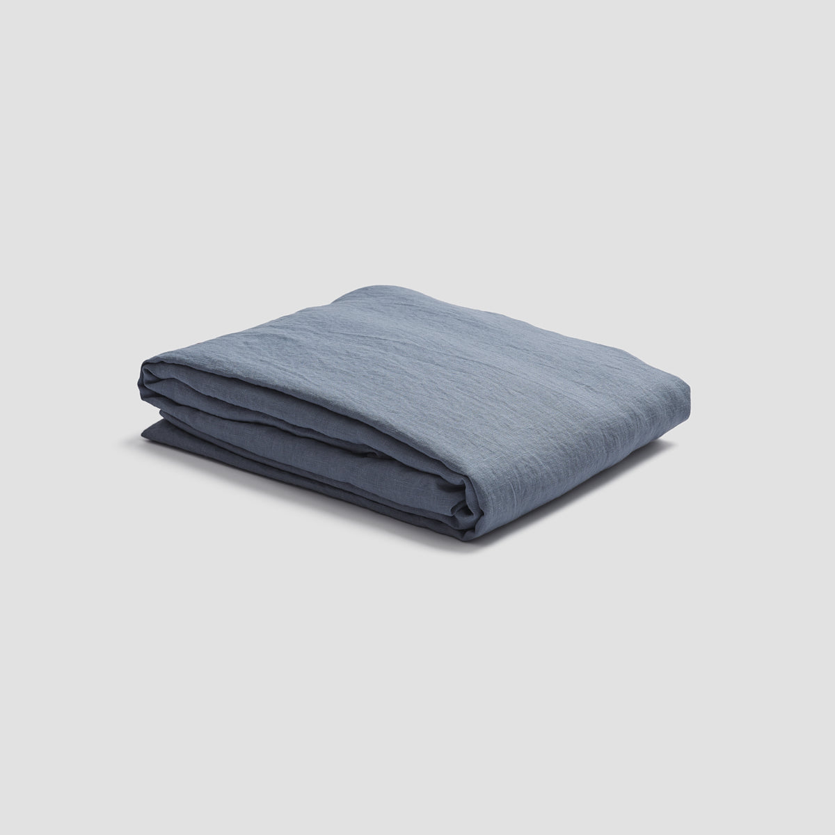 Dusk Blue Linen Fitted Sheet