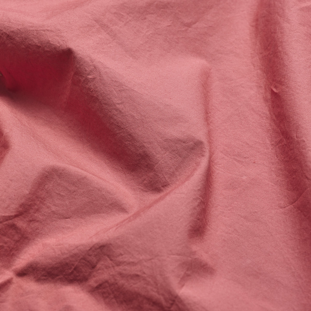 Red Dune Washed Cotton Percale Fabric Detail