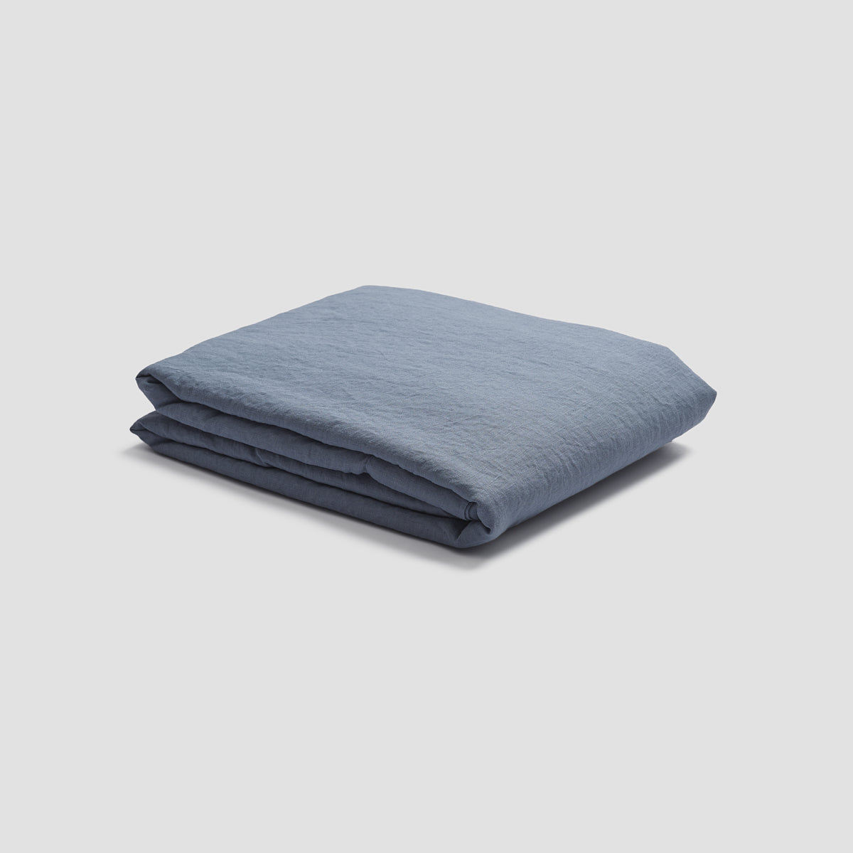 Dusk Blue Linen Flat Sheet