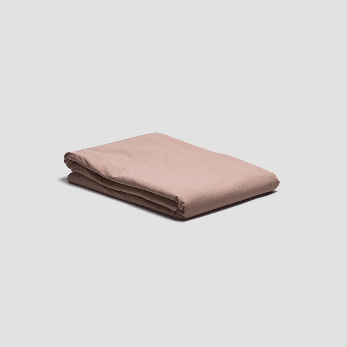 French Rose Washed Cotton Flat Sheet