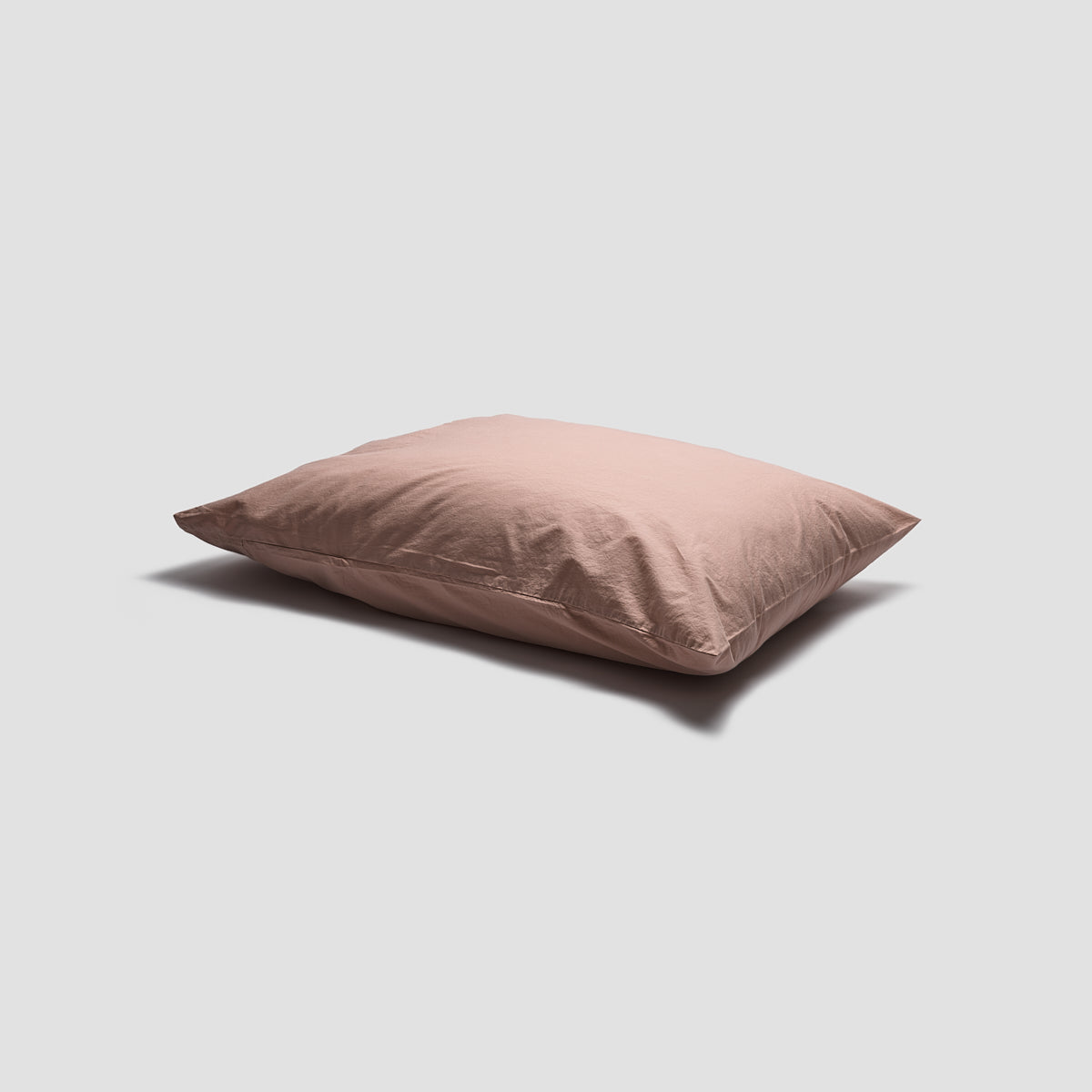 French Rose Washed Cotton Percale Pillowcase