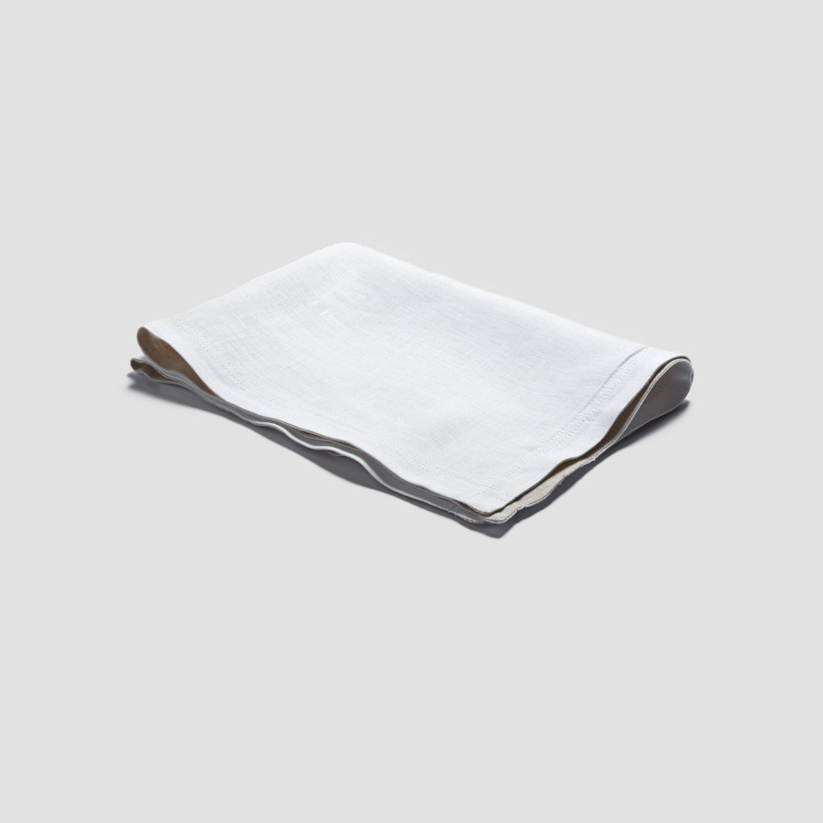 White Linen Placemat Set - Piglet in Bed