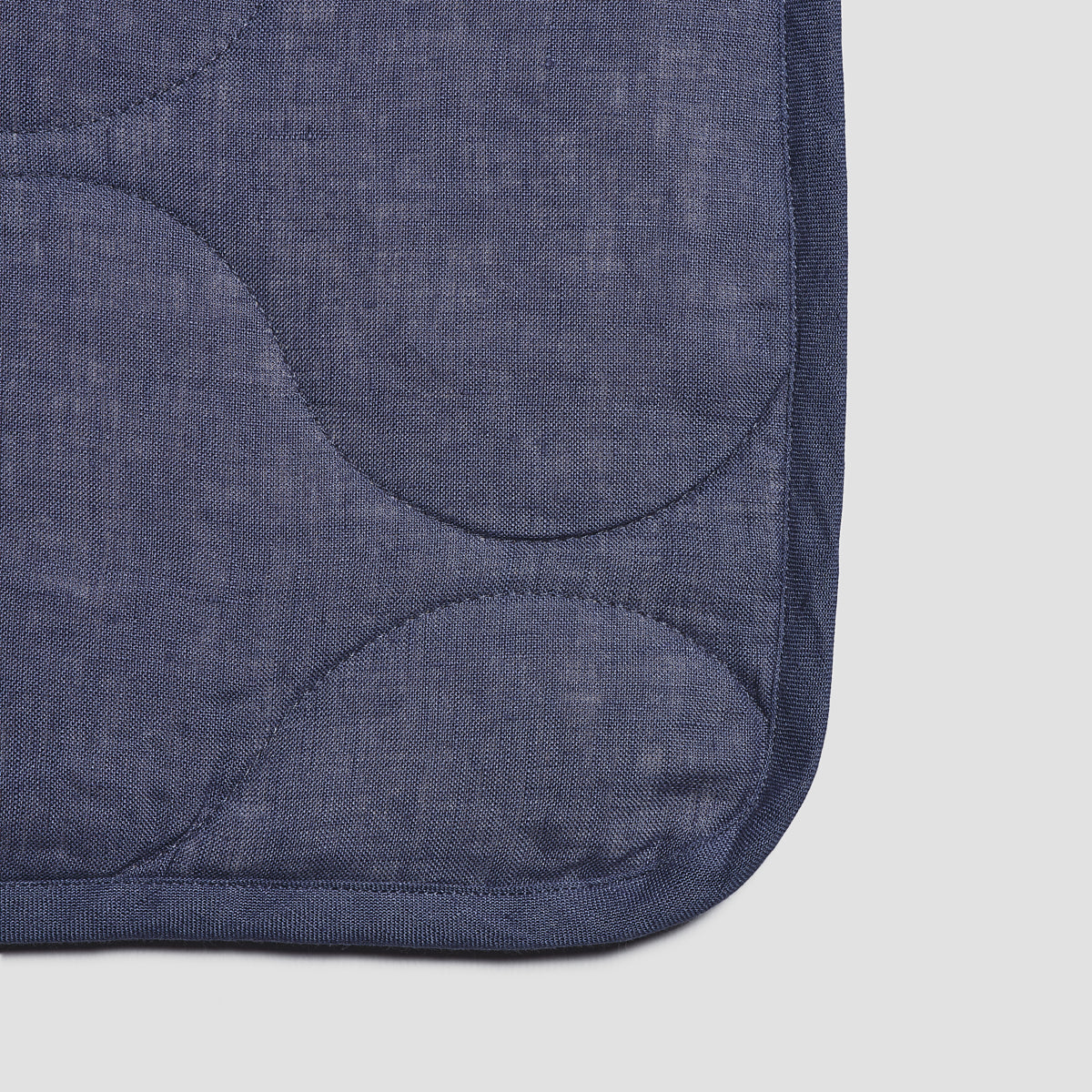 Blueberry Linen Quilt Detail
