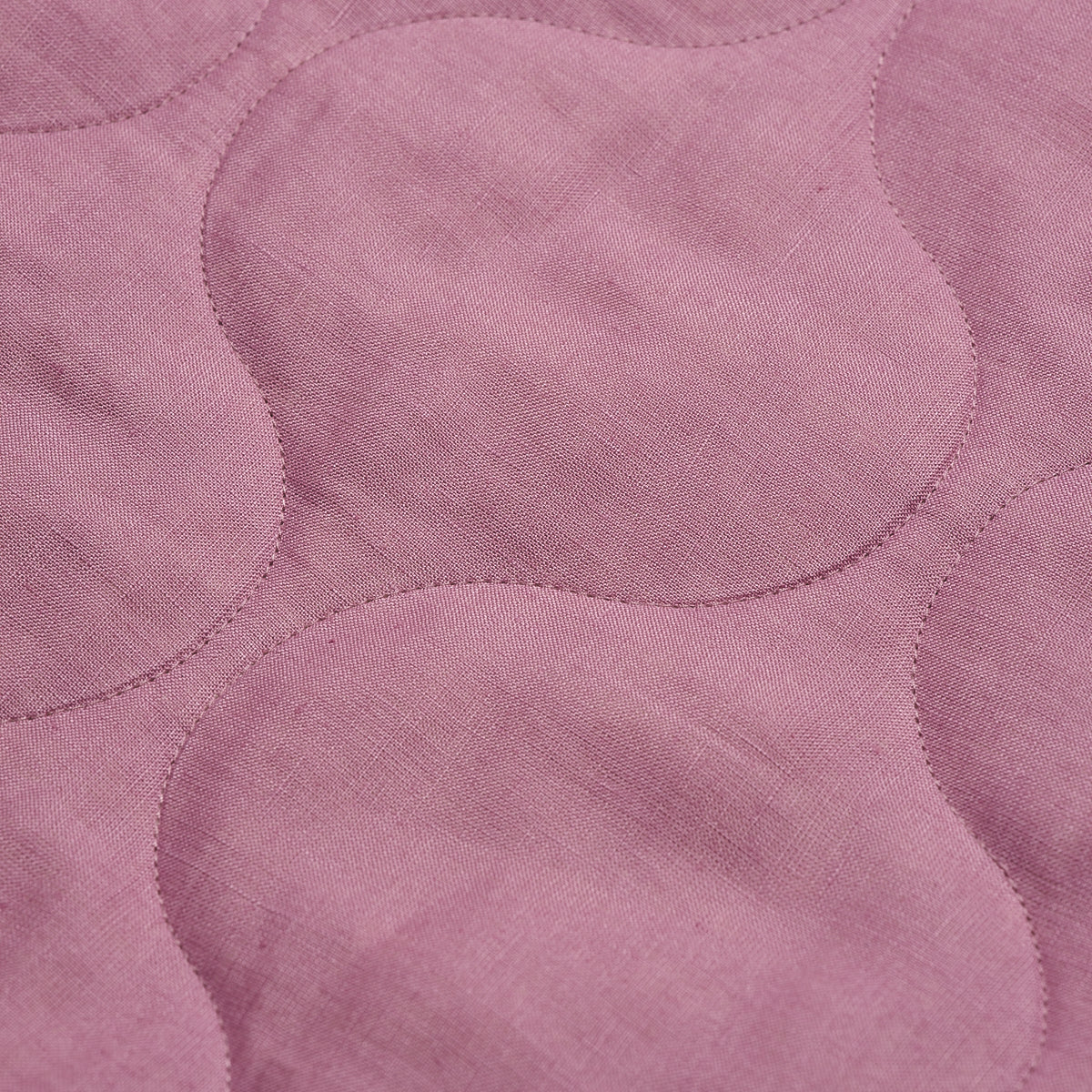 Raspberry Quilted Linen
