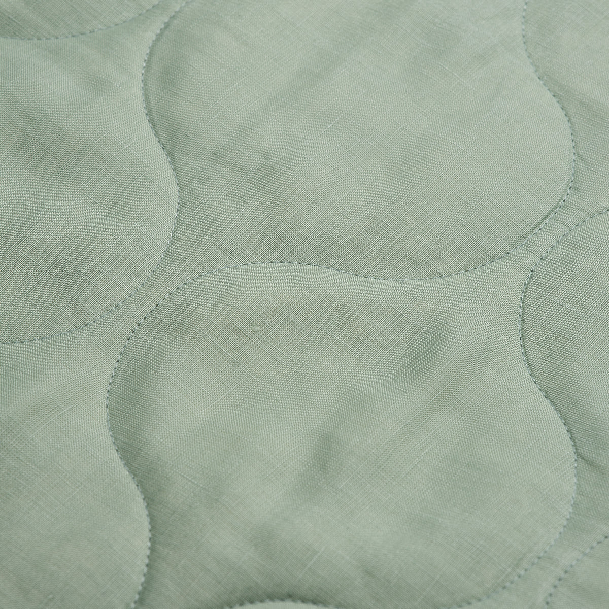 Sage Green Quilted Linen