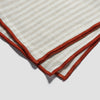 Oatmeal Stripe Linen Table Runner - Piglet in Bed