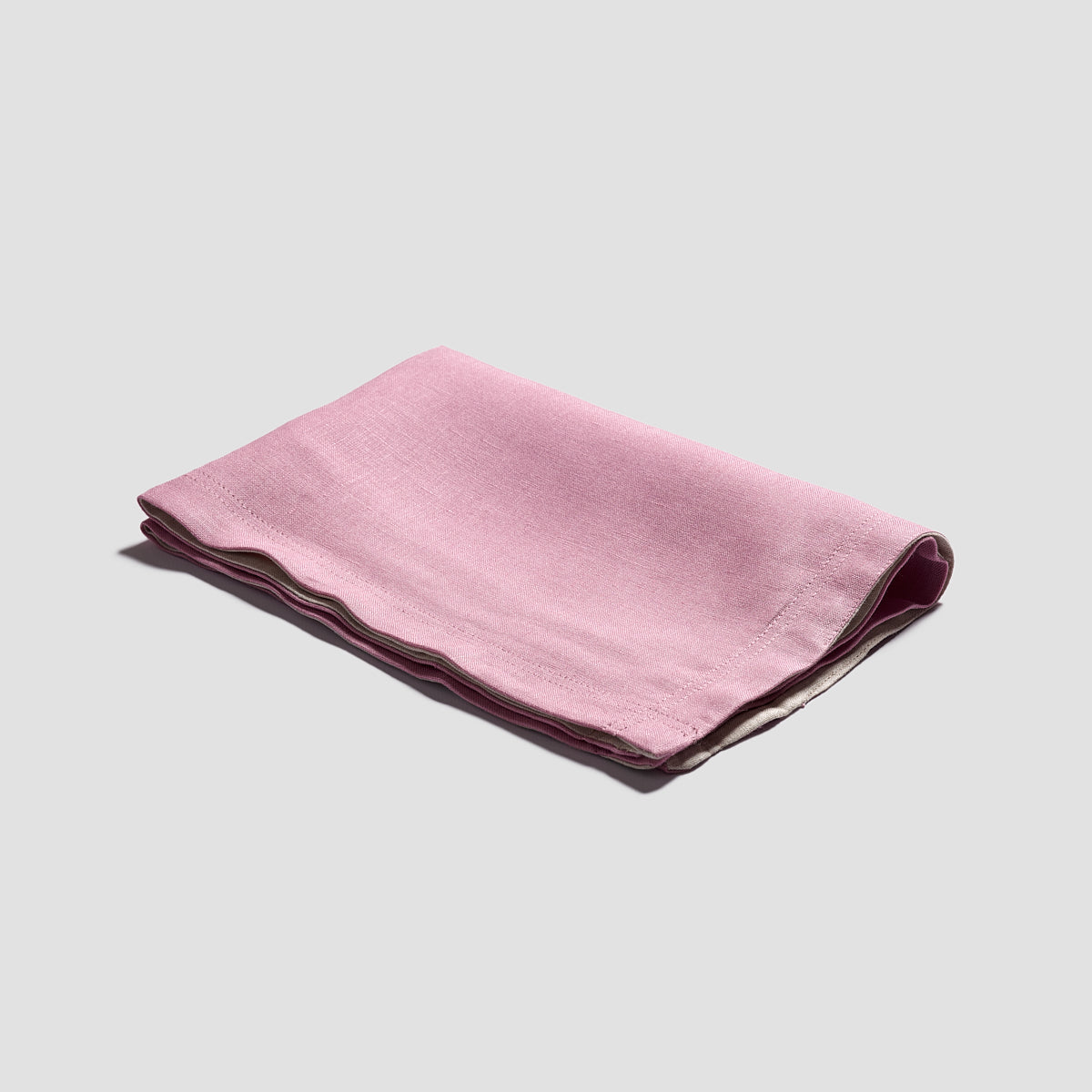 Raspberry Linen Placemat Set - Piglet in Bed