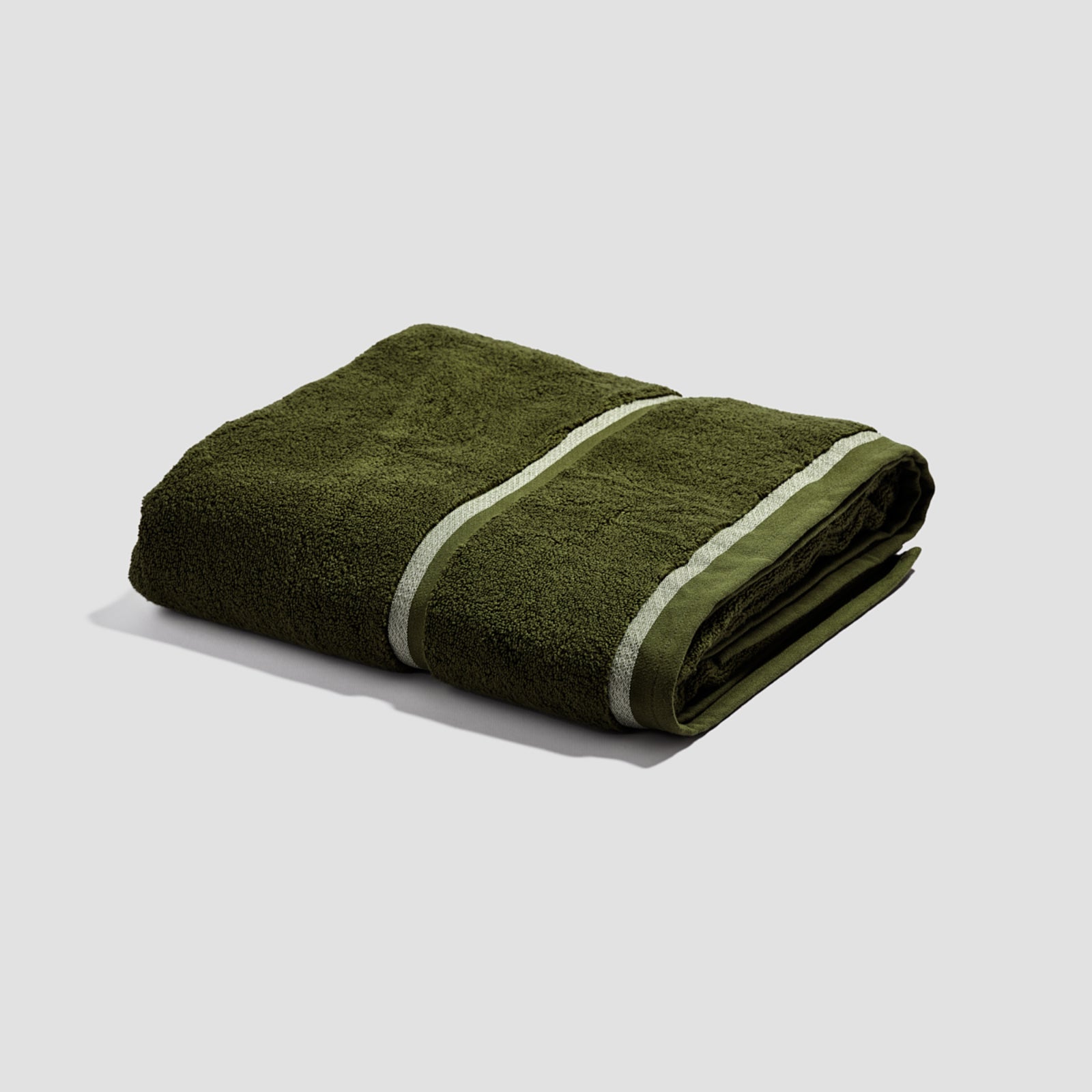 Botanical Green Bath Sheet - Piglet in Bed