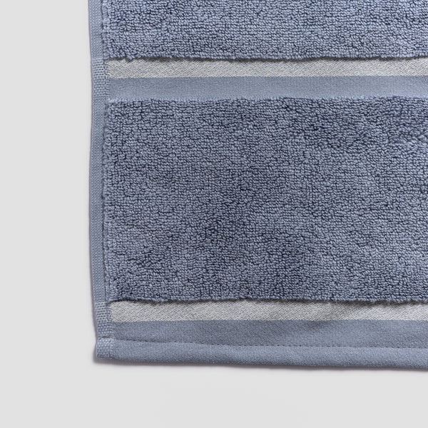 Warm Blue Bath Towel - Piglet in Bed