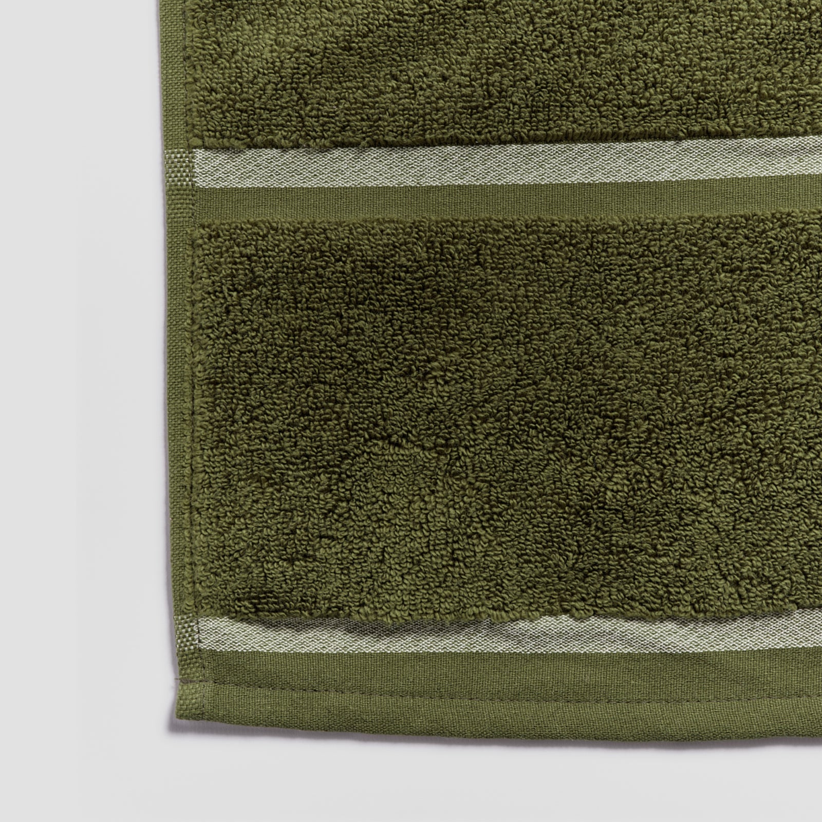 Botanical Green Cotton Towels