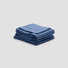 Cove Blue Washed Percale Cotton Bedtime Bundle