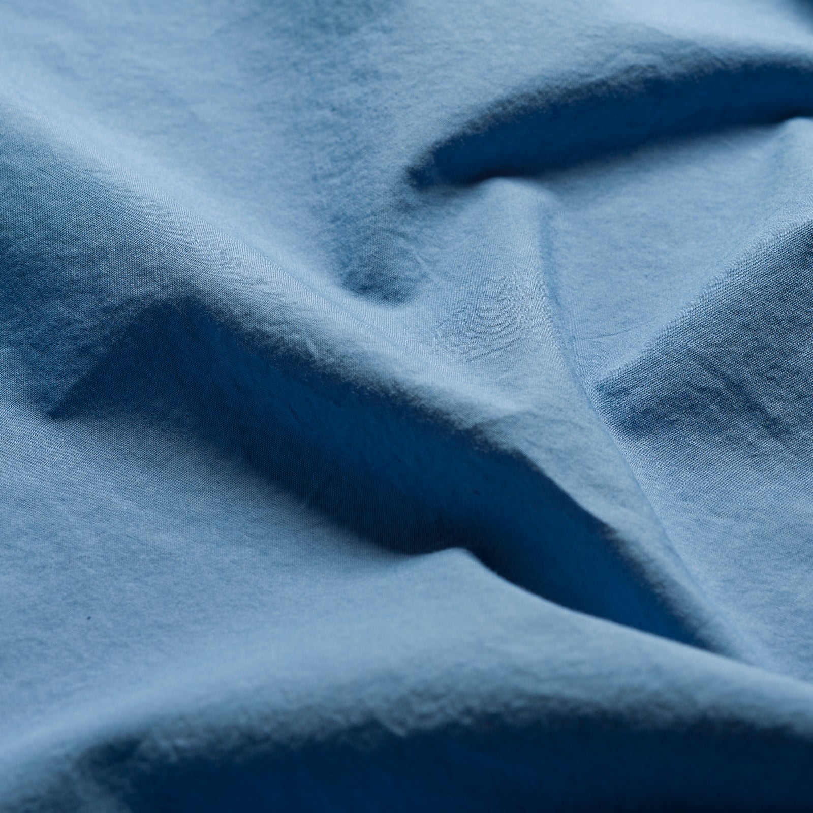 Cove Blue Washed Percale Cotton Duvet Cover