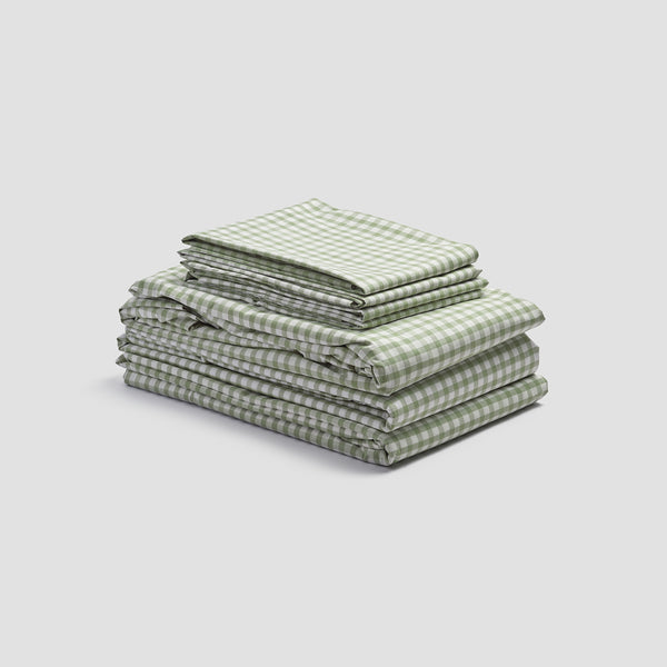 Pear Small Gingham Cotton Bedtime Bundle