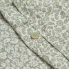 Pear Meadow Floral Printed Cotton Duvet Cover Button Detail