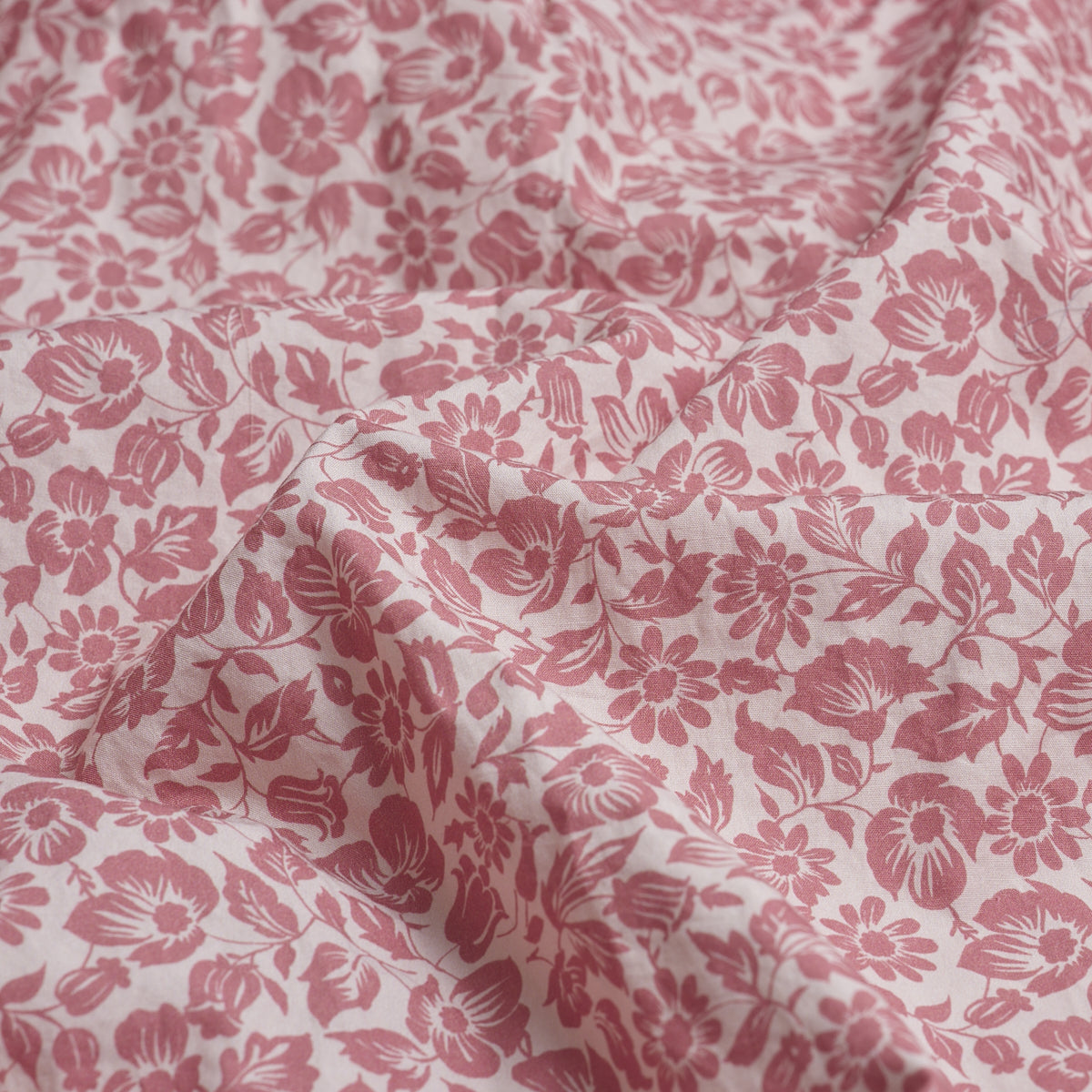 Red Dune Meadow Floral Printed Fabric Detail