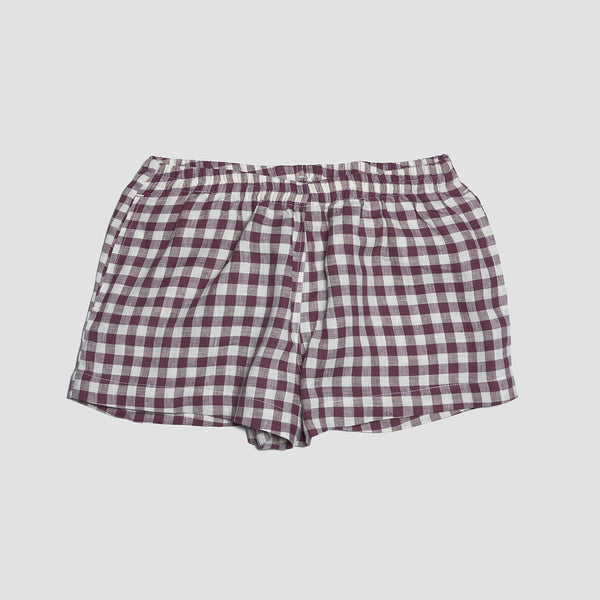 Berry Gingham Pyjama Shorts