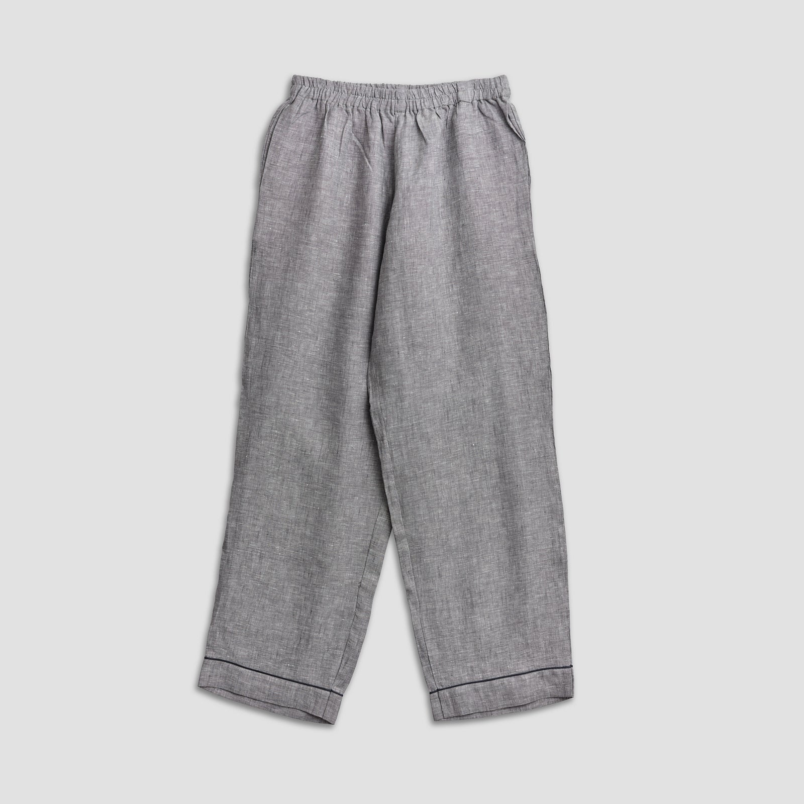 Grey Linen Pyjama Trousers